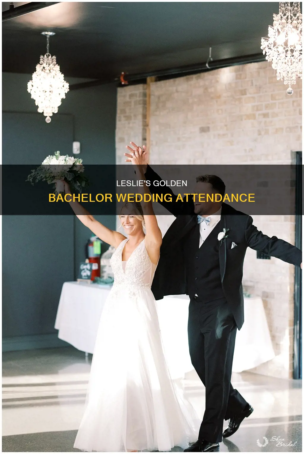 is leslie at the golden bachelor wedding