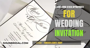 Light Card Stock: A Suitable Wedding Invitation Choice?