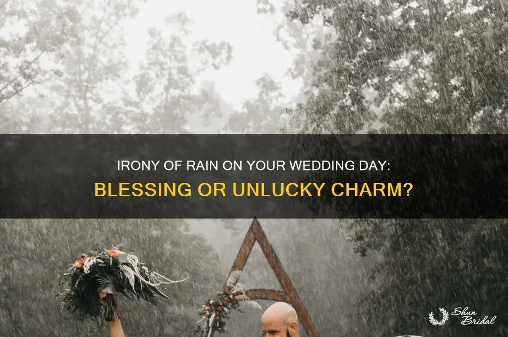 is like rain on your wedding day