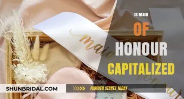 Is Maid of Honour Capitalized? A Guide to Wedding Title Etiquette