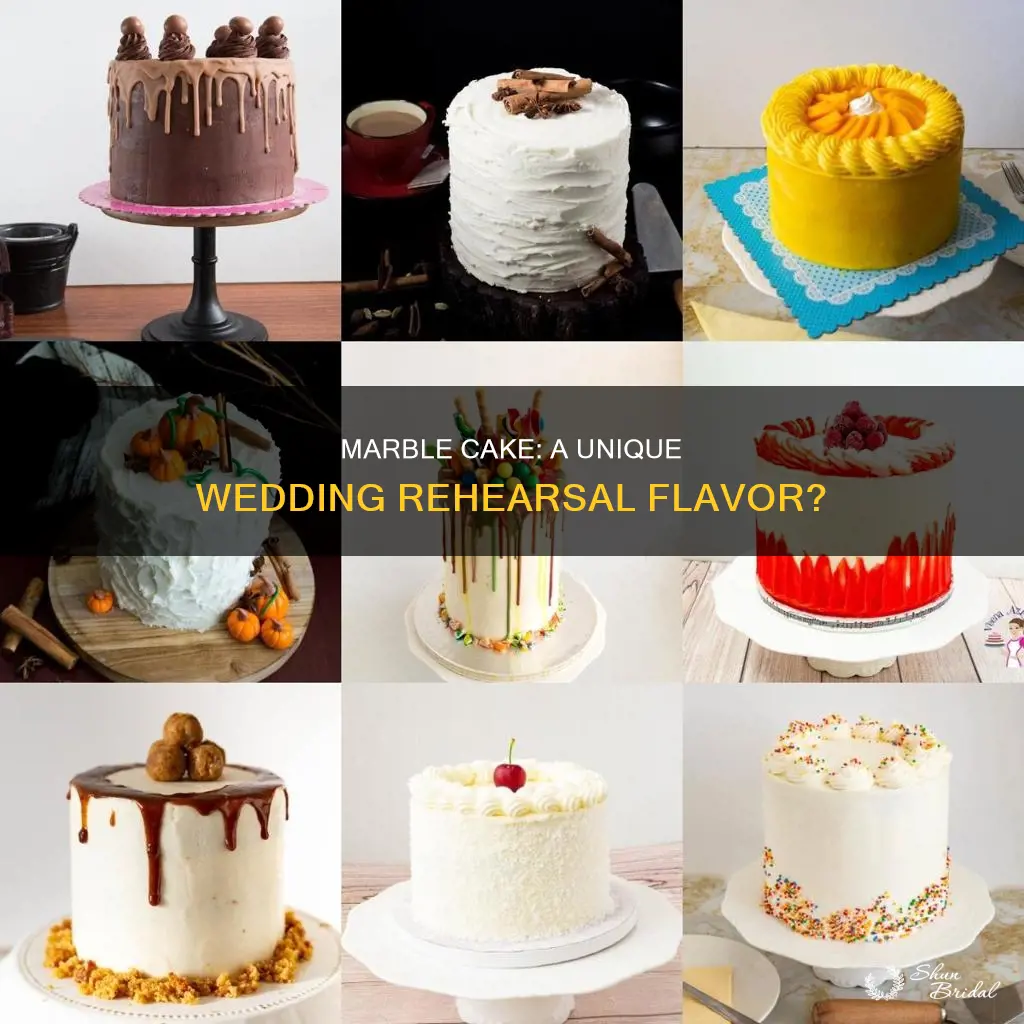 is marble a good flavor for a wedding rehearsal cake