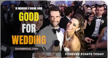 Maroon 5's Sugar: A Sweet Wedding Song Choice?