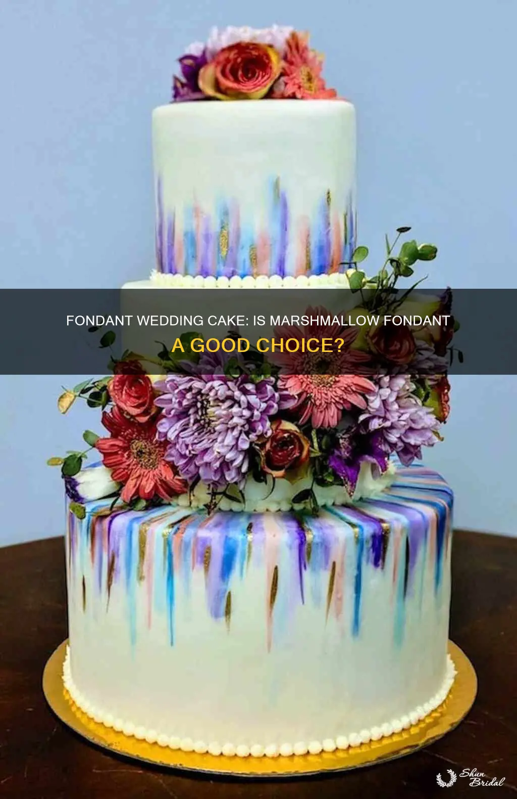 is marshmallow fondant good for wedding cakes