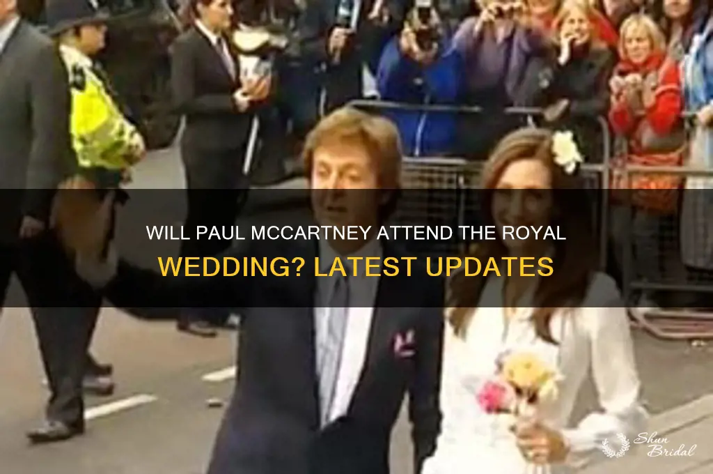 is mccartney attending royal wedding