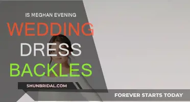 Meghan's Evening Wedding Dress: Backless Beauty
