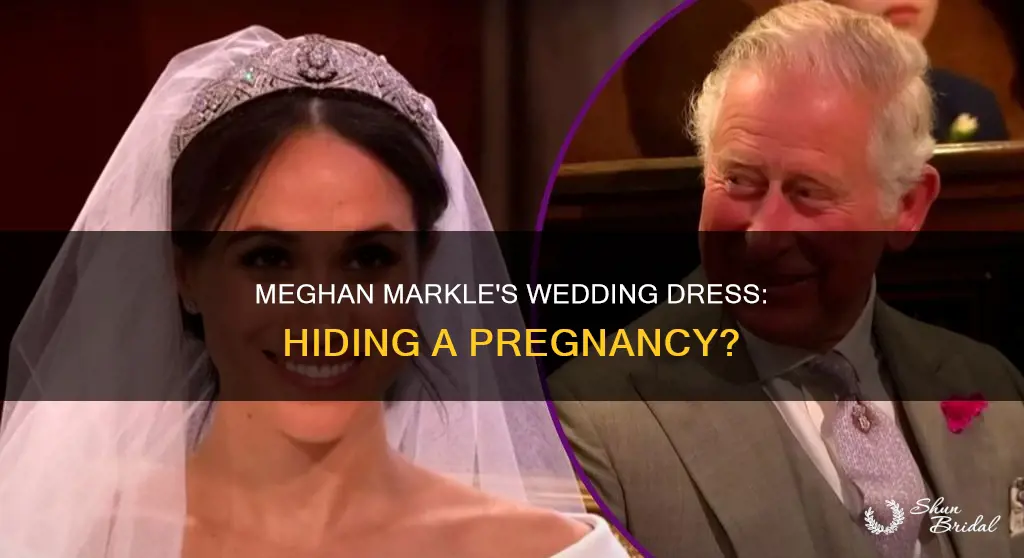 is meghan markle pregnant wedding dress
