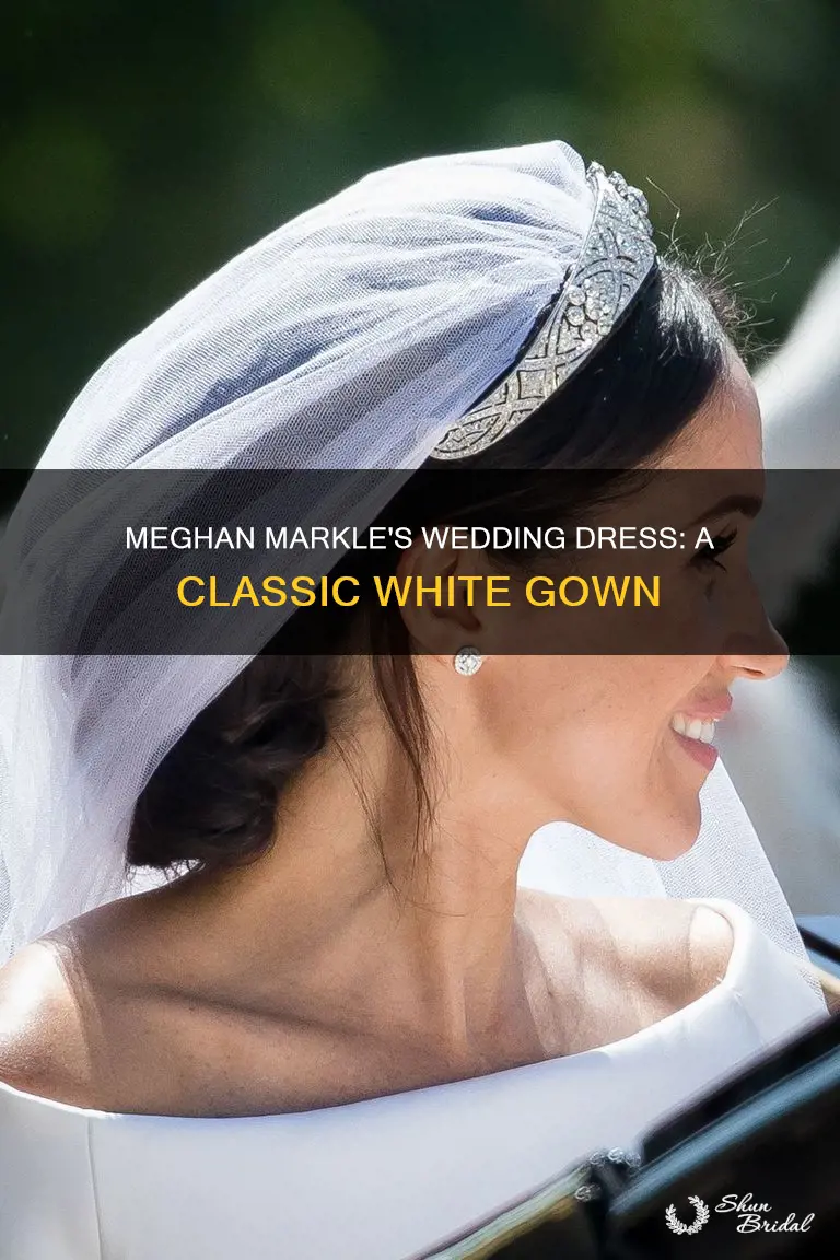 is meghan markle wearing a white wedding dress