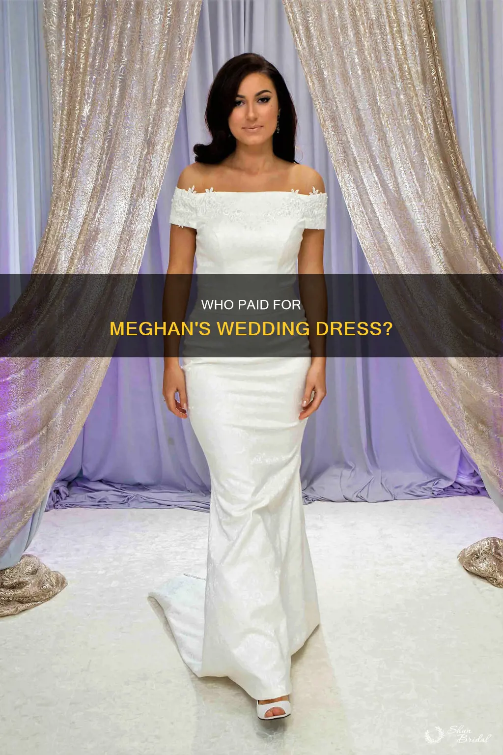 is meghan paying for her wedding dress