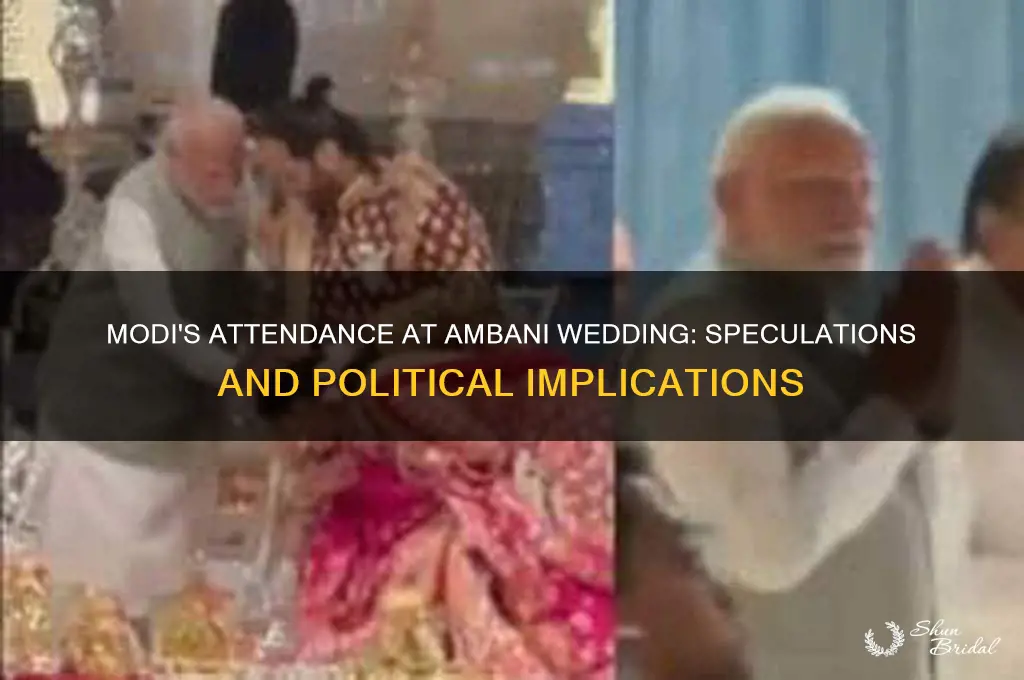is modi going to ambani wedding