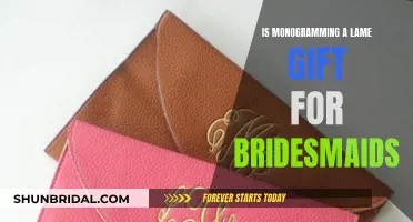 Monogramming: Bridesmaids' Gifts, Lame or Not?