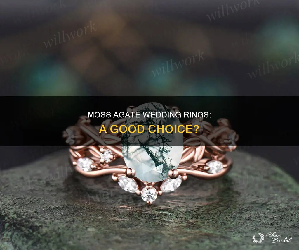 is moss agate a good wedding ring