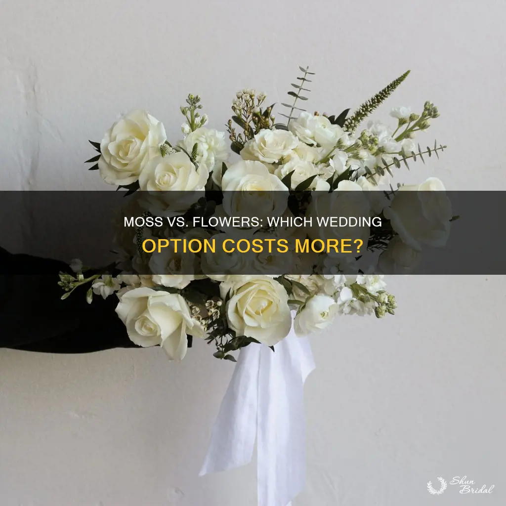 is moss more expensive than flowers for wedding