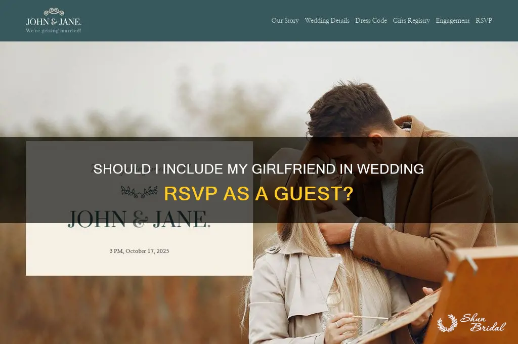 is my girlfriend a guest wedding rsvp