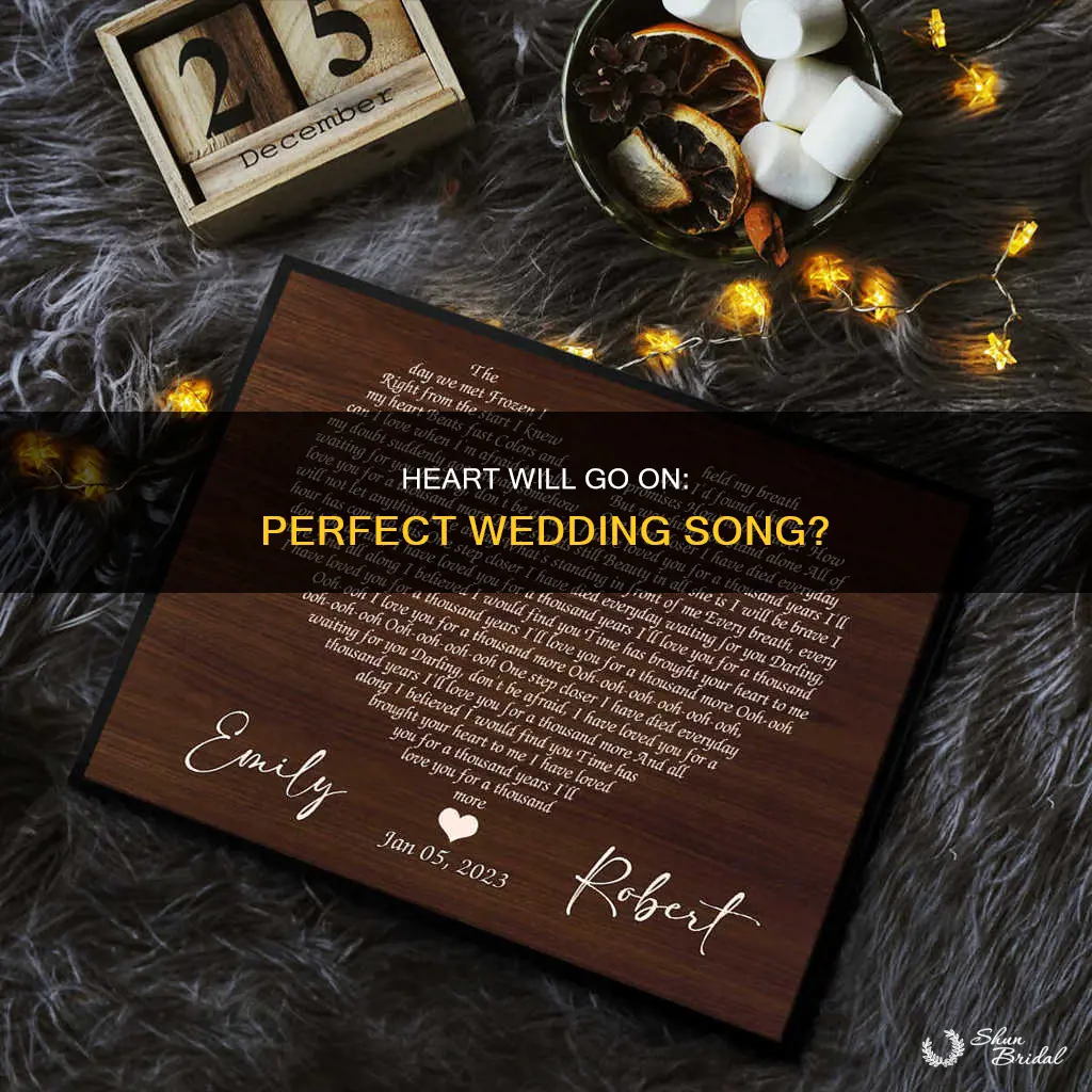 is my heart will go on a good wedding song