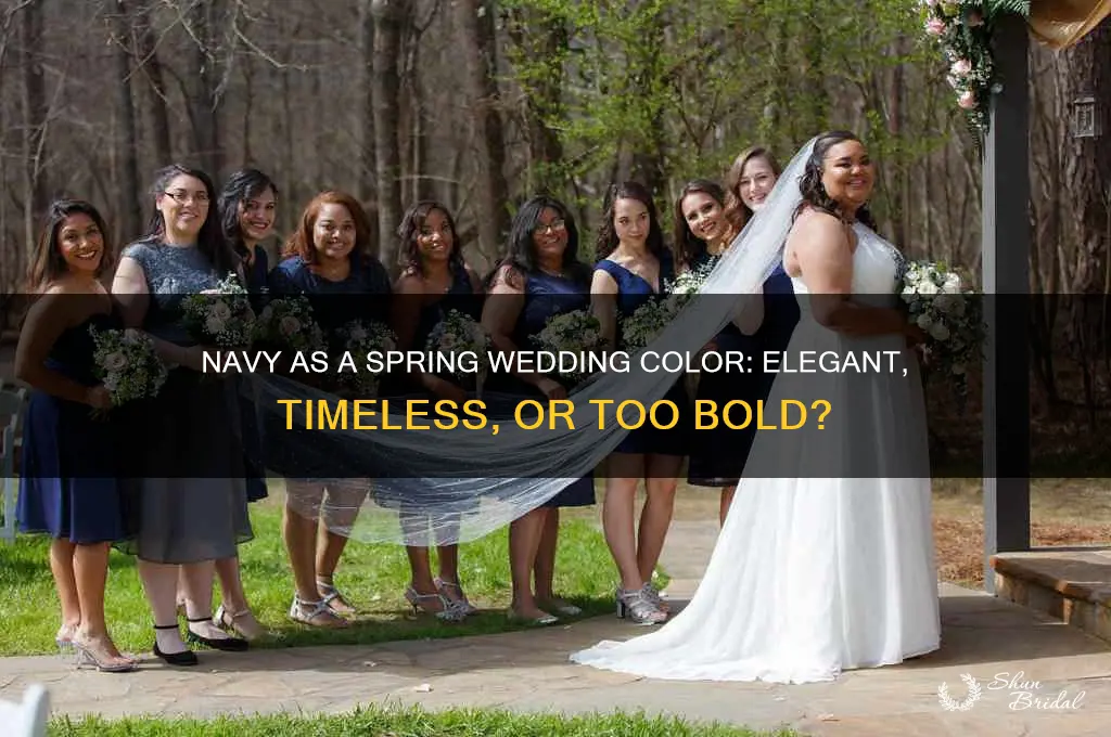 is navy a spring wedding color