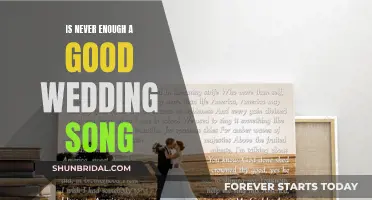 Choosing 'Never Enough' as a Wedding Song: Good Idea?