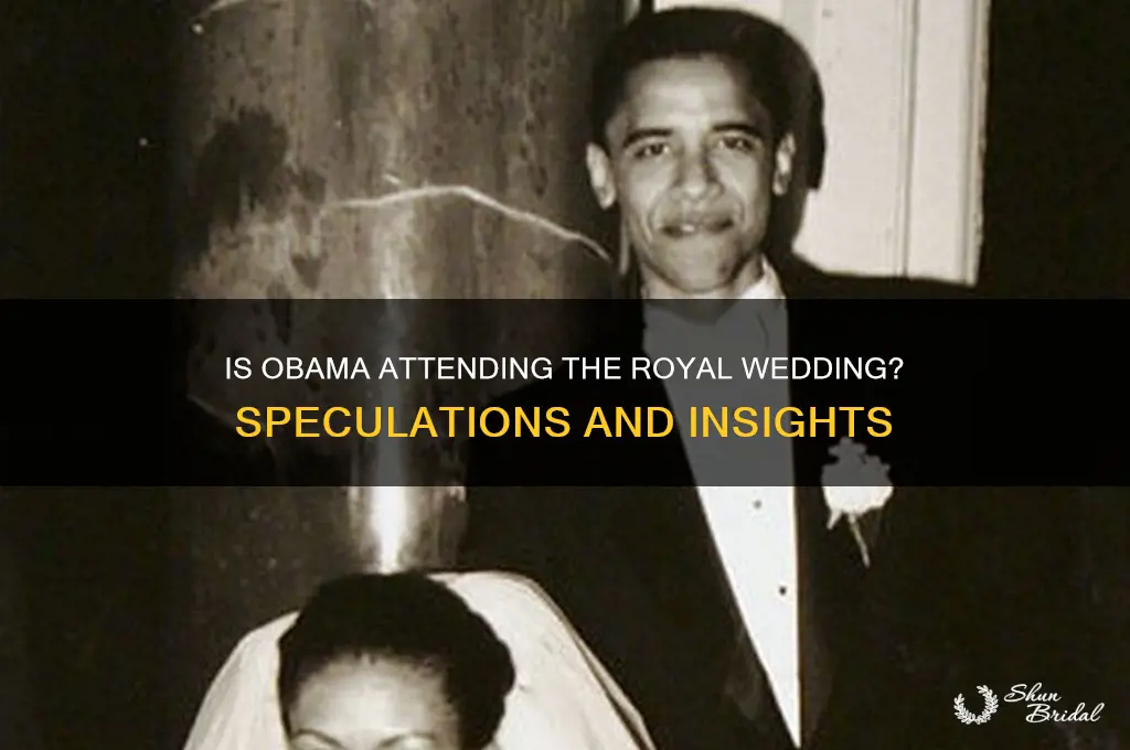 is obama going to the wedding