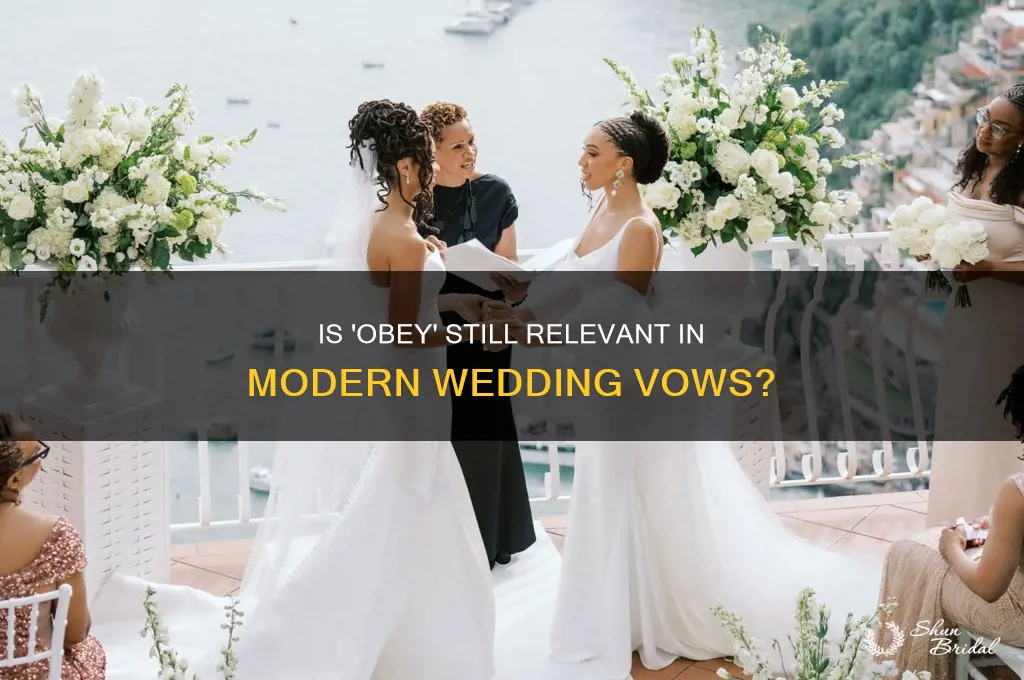 is obey still in wedding vows