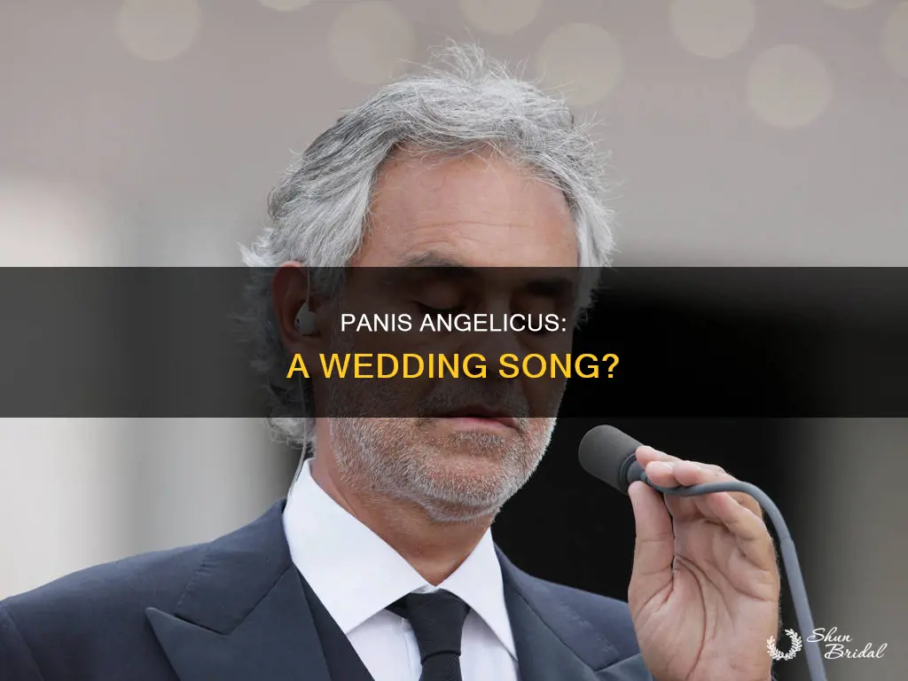 is panis angelicus a wedding song