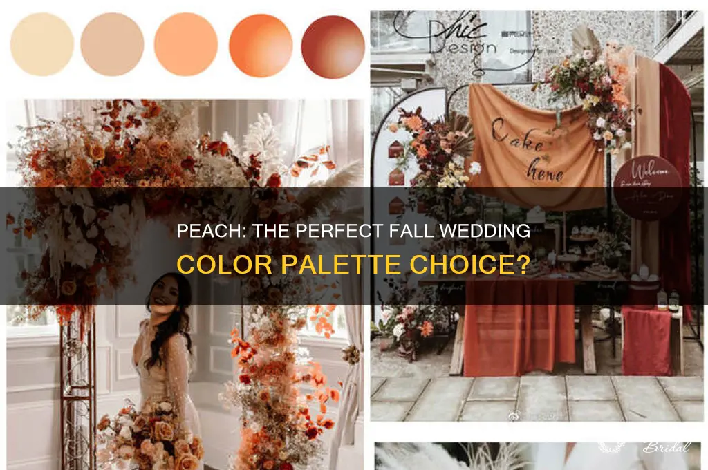 is peach a fall wedding color