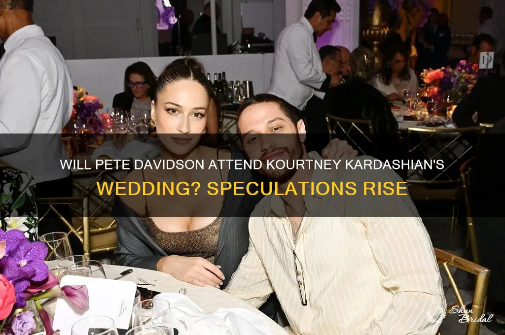 is pete davidson going to kourtneys wedding