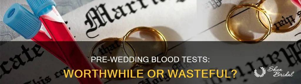 is pre wedding blood test useful