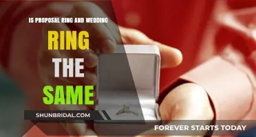 Proposal and Wedding Rings: Are They the Same?