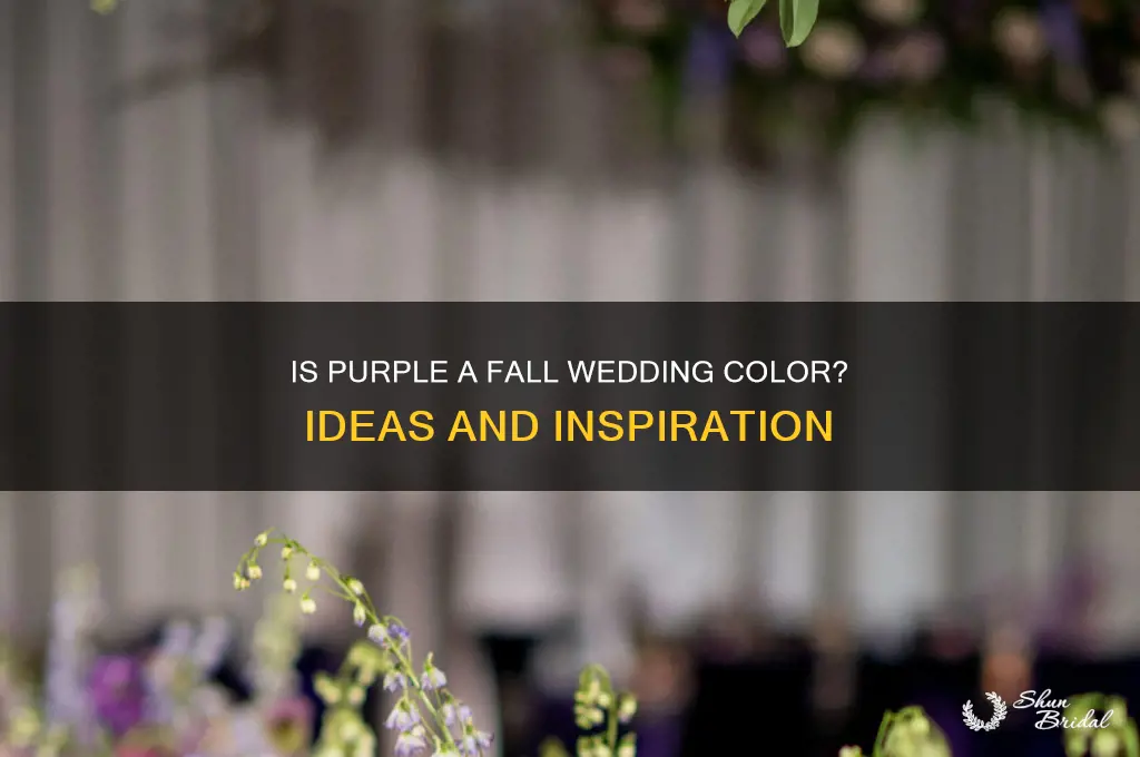 is purple a fall wedding color