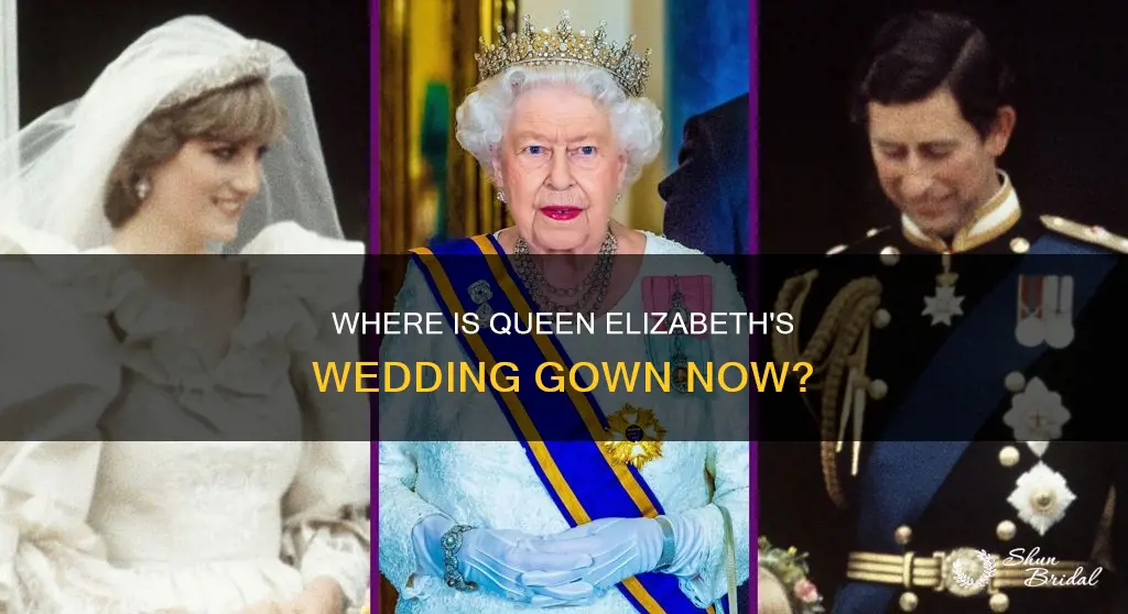 is queen elizabeth wedding dress on display