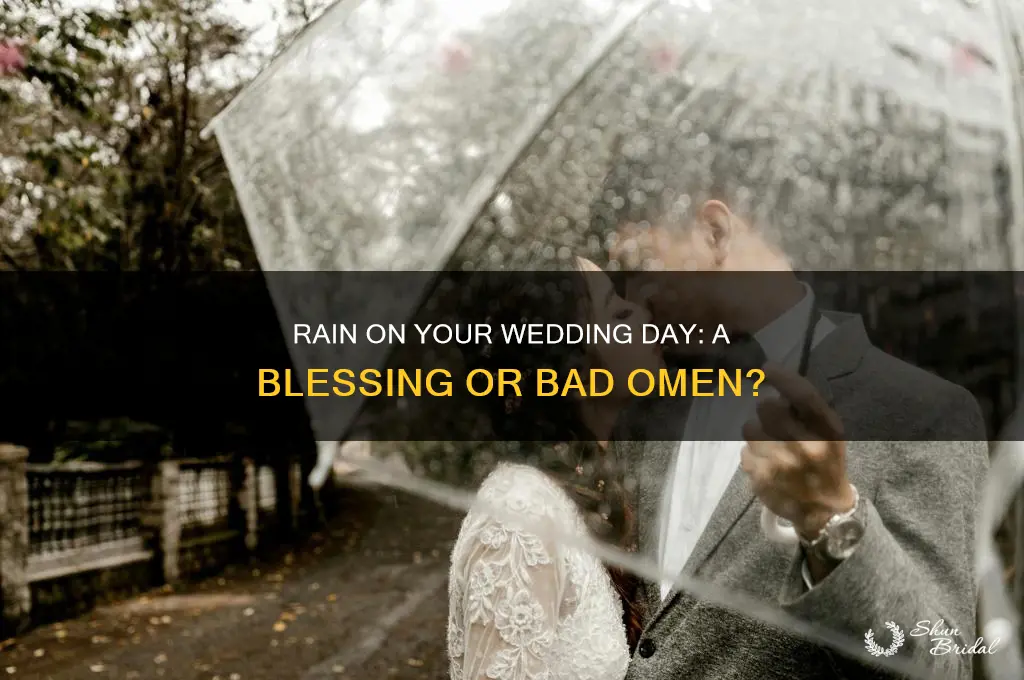 is rain a good omen on your wedding day