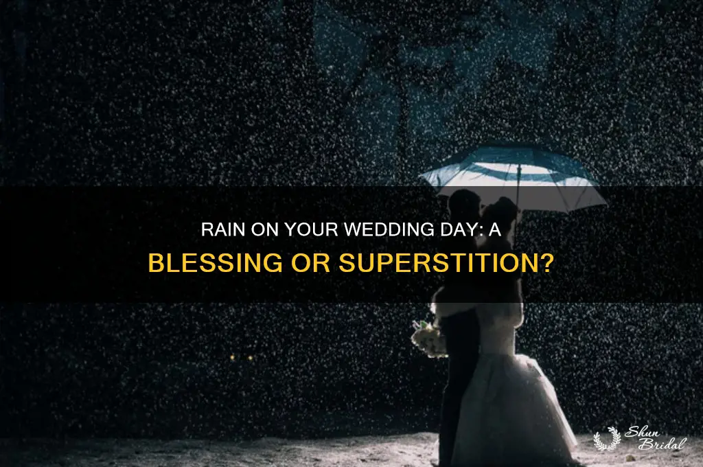 is rain a good sign on your wedding day