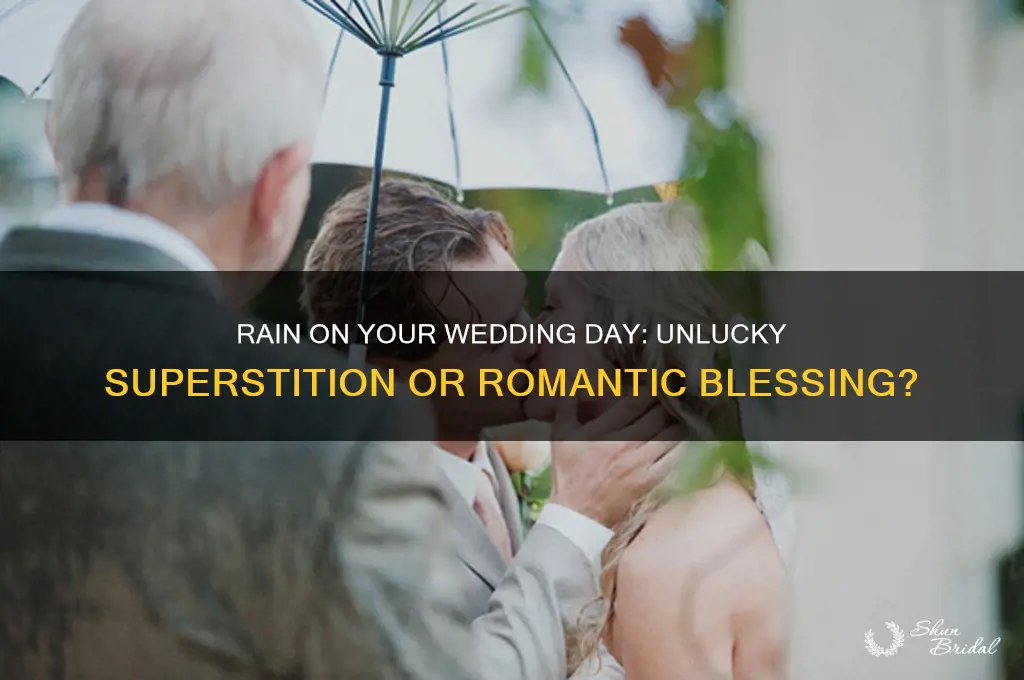 is rain unlucky on wedding day