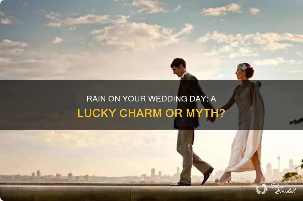 is raining on your wedding day good luck