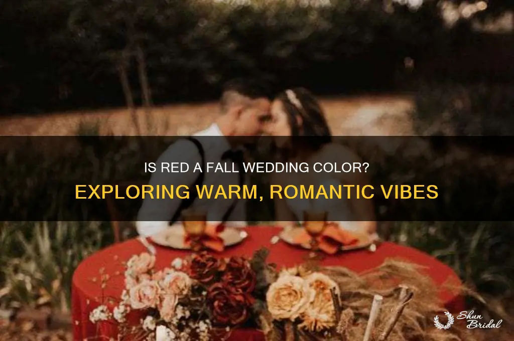 is red a fall wedding color