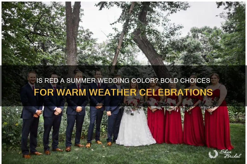 is red a summer wedding color