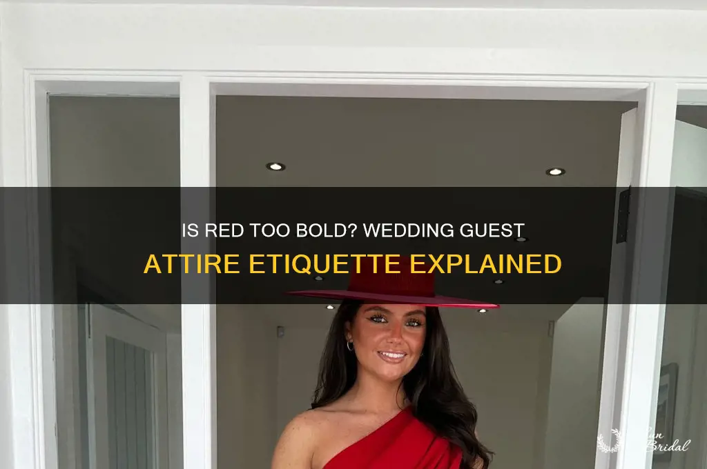is red appropriate for a wedding guest