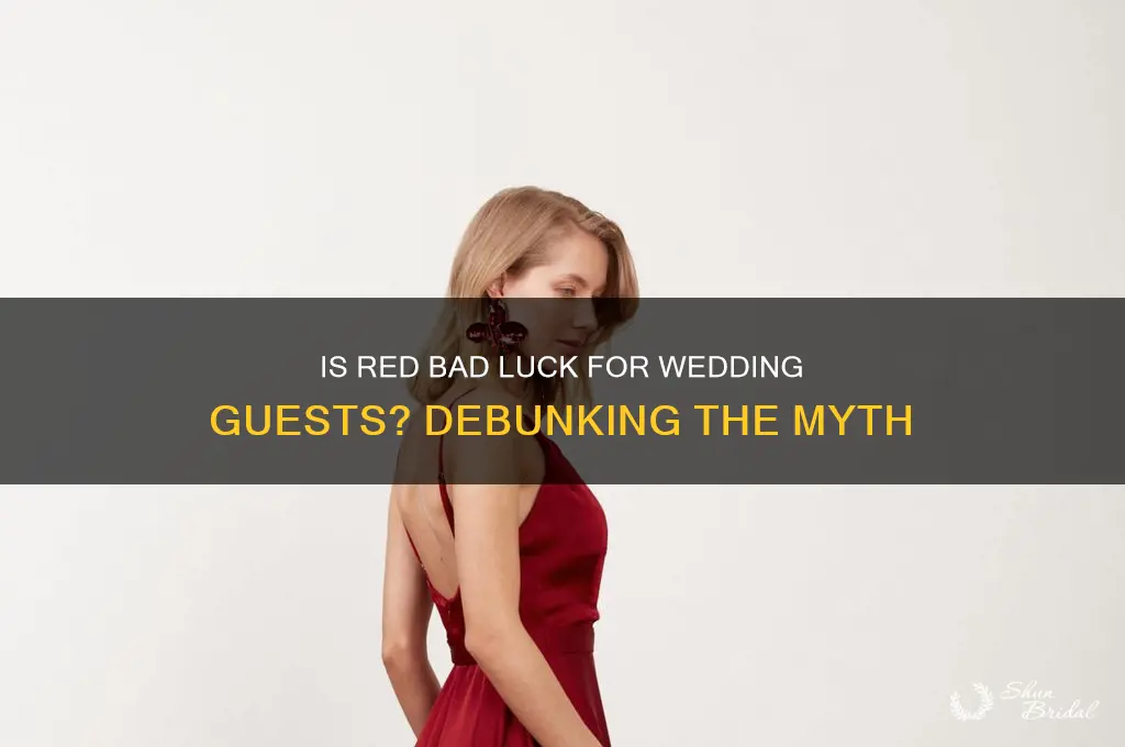 is red bad luck for a wedding guest