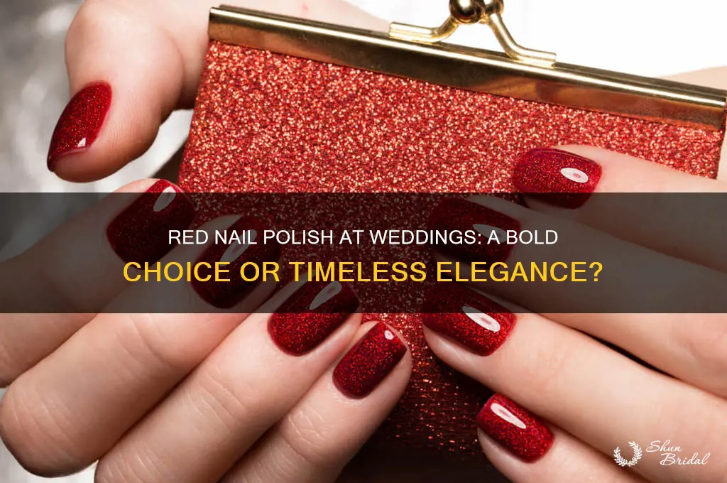 is red nail color okay for wedding