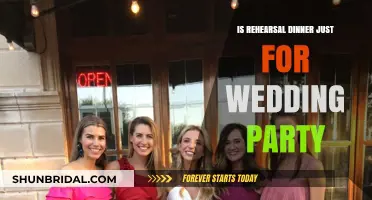 Rehearsal Dinner: Wedding Party Exclusive or Open to All?