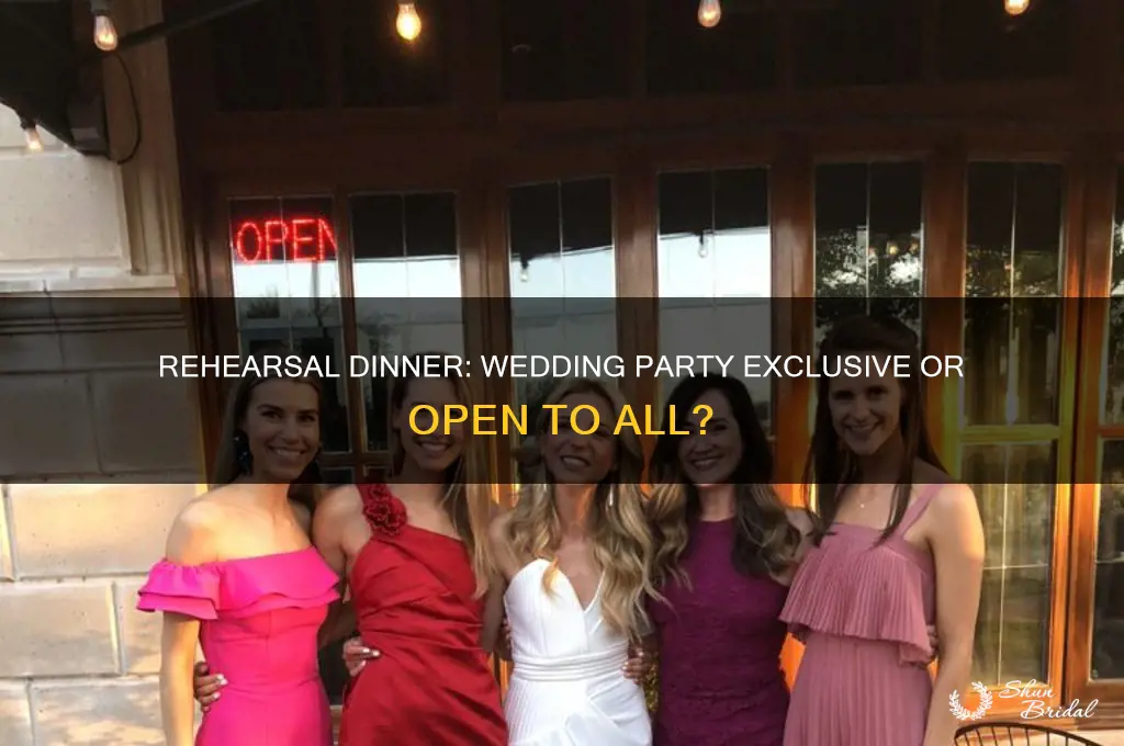 is rehearsal dinner just for wedding party