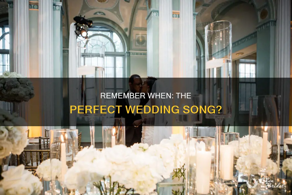 is remember when a good wedding song