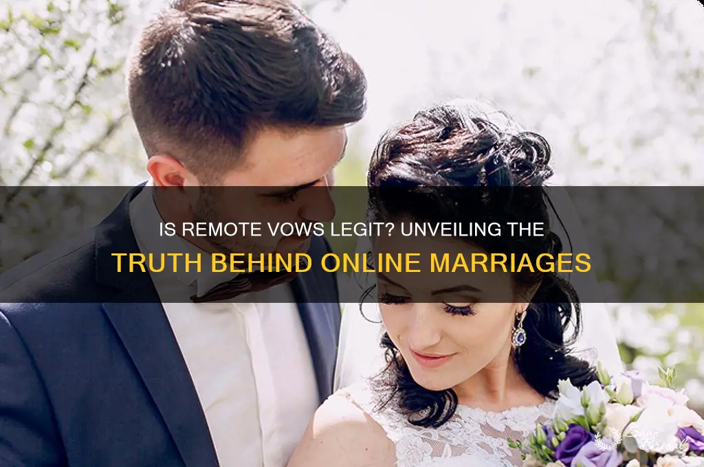 is remote vows legit