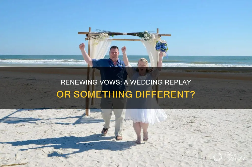 is renewing vows like a wedding