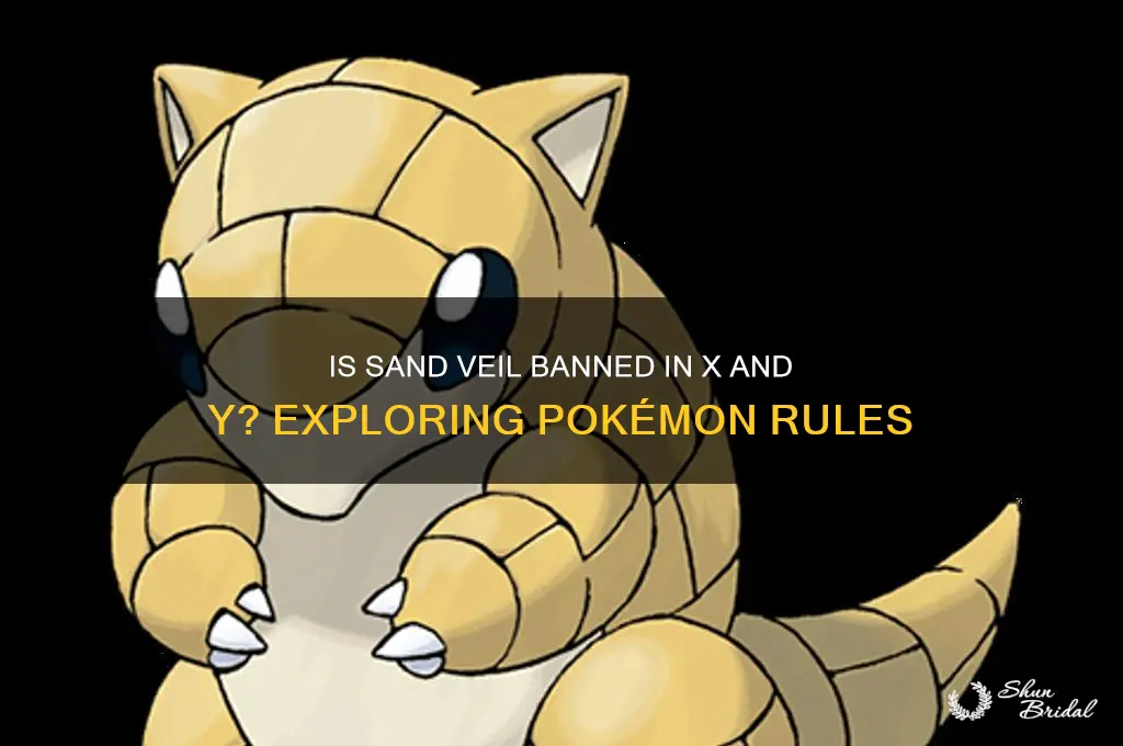 is sand veil banned in x and y