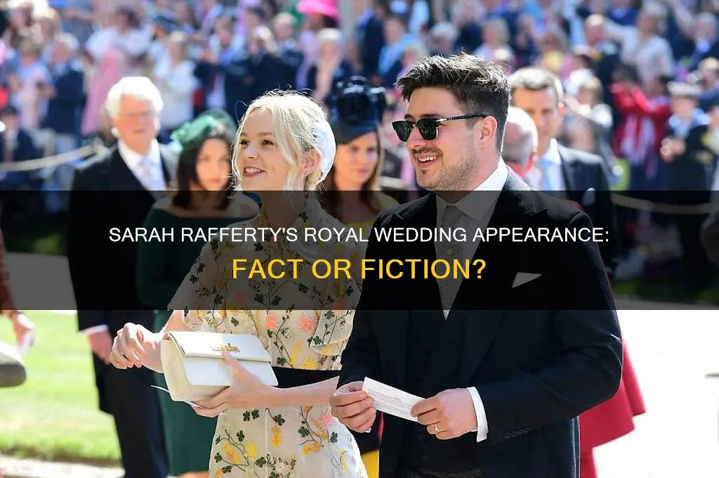 is sarah rafferty at the royal wedding