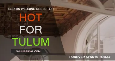 Satin Wedding Dress: Too Hot for Tulum?