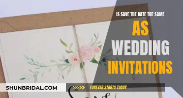 Save the Date and Wedding Invites: What's the Difference?