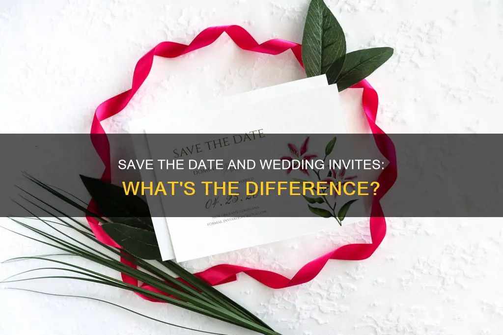 is save the date the same as wedding invitations