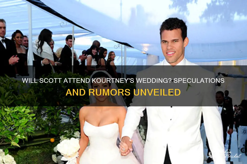 is scott going to kourtneys wedding
