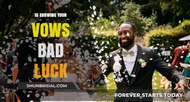 Breaking Tradition: Does Sharing Wedding Vows Early Invite Bad Luck?